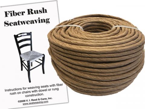 Fiber Rush Kit kraft brown 7 32 with Booklet