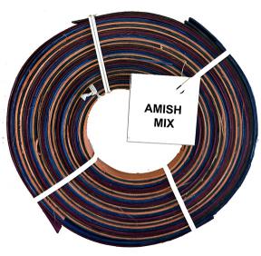 1/2" flat dyed reed in Amish mix