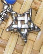 Pewter Woven Star Charm